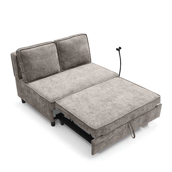 SOFA BED CORNER DUO BEIGE 2 TEAKWORLD MAURITIUS