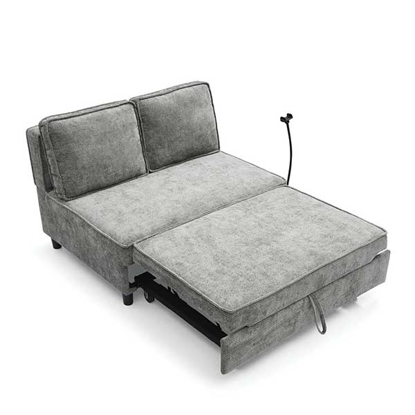 SOFA BED CORNER DUO GREY 2 TEAKWORLD MAURITIUS