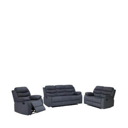 BDL SOFA RECLINER MANUAL HAARIS 321 DARKGREY TEAKWORLD MAURITIUS