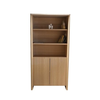BOOKCASE ROMA SNOWY-OAK TEAKWORLD MAURITIUS