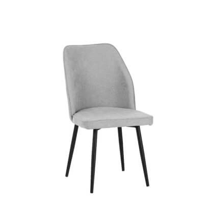 CHAIR LORENA BEIGE METAL LEG TEAKWORLD MAURITIUS