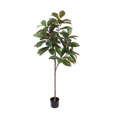 DECO ARTIFICIAL RUBBER TREE IN POT H160