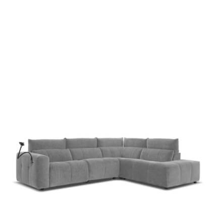 SOFA CORNER RECL UTAH GREY TEAKWORLD MAURITIUS