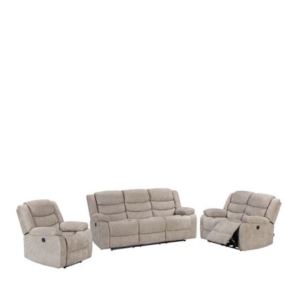 SOFA POWER RECLINER KAYDEN BROWN 6S TEAKWORLD MAURITIUS