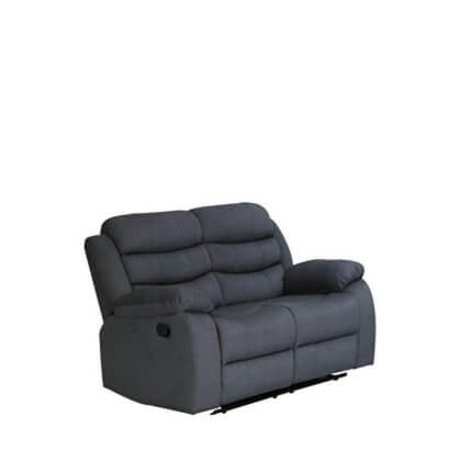 SOFA RECLINER MANUAL HAARIS 2 SEATER DARKGREY TEAKWORLD MAURITIUS