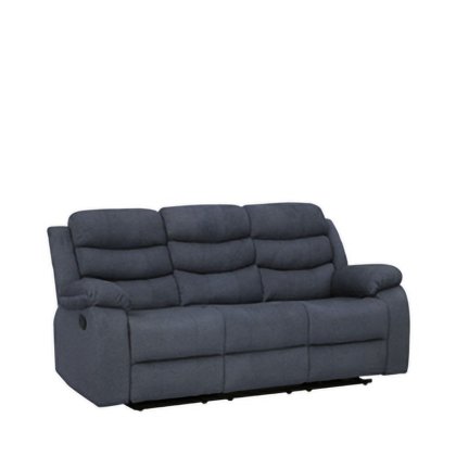 SOFA RECLINER MANUAL HAARIS 3 SEATER DARKGREY TEAKWORLD MAURITIUS