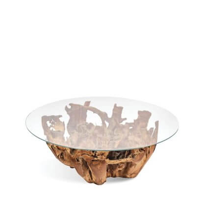 07161 - Coffee Table Roots Teak World Mauritius