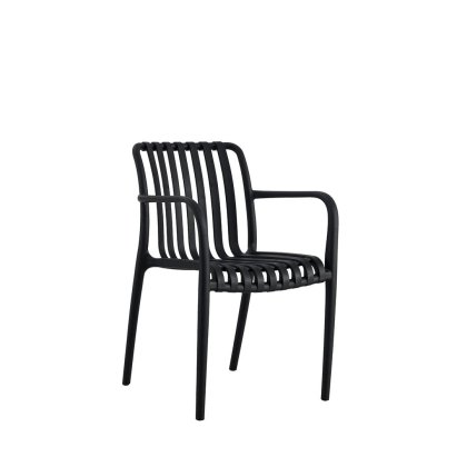 13082 - ARMCHAIR NORA STACKING Teak World Mauritius