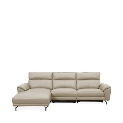 23217 - SOFA CORNER RECL VARESSE 1PWR 3 MODULES RHS BEIGE Teak World Mauritius