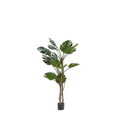 23227 - DECO ARTIFICIAL MONSTERA TREE SS240362 IN POT H120 Teak World Mauritius