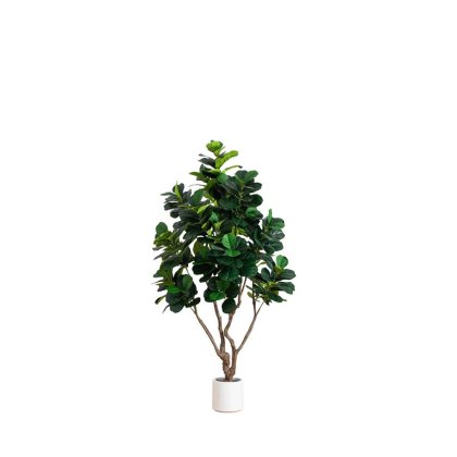 23268 - DECO ARTIFICIAL FIDDLE TREE SS240089 IN POT H240 Teak World Mauritius