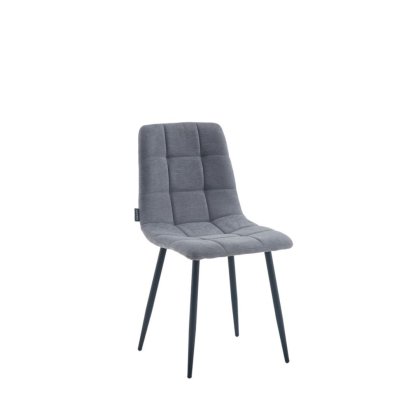 23736 - CHAIR ADRI LIGHTGREY METAL LEG Teak World Mauritius